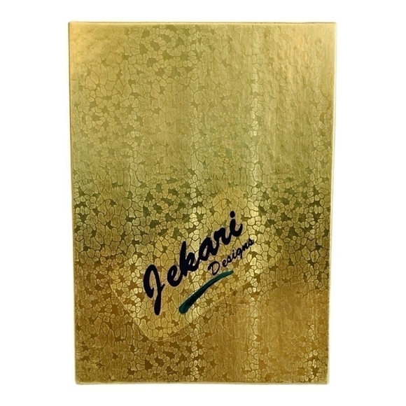 NIB Brooch Unique Jekari Designs SilverTone Multicolor Crystal Floral Pin Brooch - Picture 6 of 6